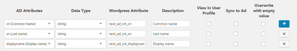 NADI mappings